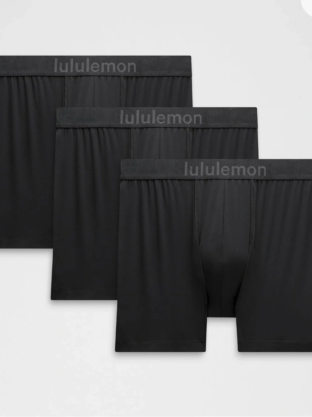 lululemon athletica Men's Black Boxer Briefs - Supportive Stretch 3-Pack